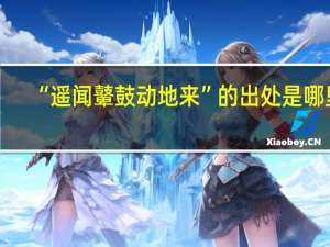 “遥闻鼙鼓动地来”的出处是哪里