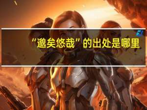 “邈矣悠哉”的出处是哪里