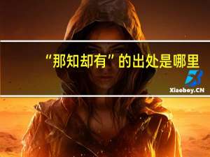 “那知却有”的出处是哪里