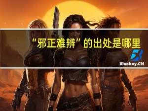 “邪正难辨”的出处是哪里