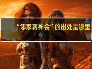 “鄰家賽神會”的出處是哪里