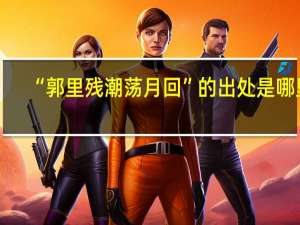 “郭里残潮荡月回”的出处是哪里