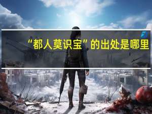 “都人莫识宝”的出处是哪里