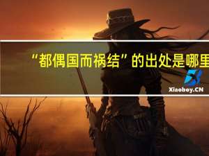 “都偶国而祸结”的出处是哪里