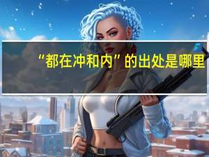 “都在冲和内”的出处是哪里