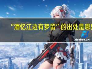 “酒忆江边有梦留”的出处是哪里