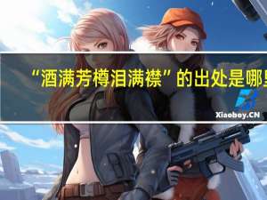 “酒满芳樽泪满襟”的出处是哪里