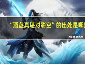 “酒盏真堪对影空”的出处是哪里