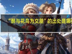 “醉与花鸟为交朋”的出处是哪里