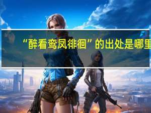 “醉看鸾凤徘徊”的出处是哪里