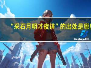 “采石月明才夜讲”的出处是哪里