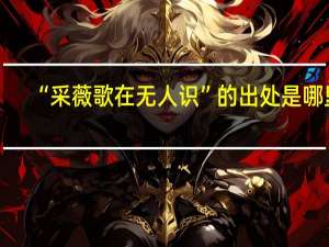 “采薇歌在无人识”的出处是哪里