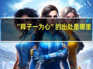 “释子一为心”的出处是哪里