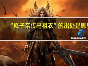 “释子亲传马祖衣”的出处是哪里