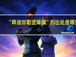 “释迦弥勒竖降旗”的出处是哪里