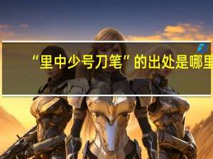 “里中少号刀笔”的出处是哪里
