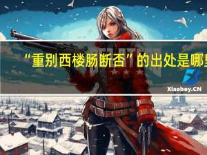 “重别西楼肠断否”的出处是哪里