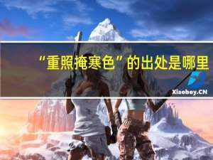 “重照掩寒色”的出处是哪里