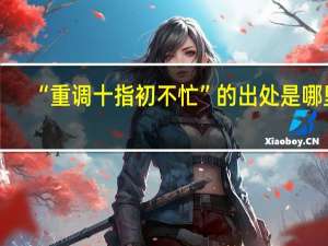 “重调十指初不忙”的出处是哪里