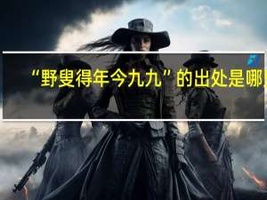 “野叟得年今九九”的出处是哪里