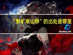 “野旷寒山静”的出处是哪里