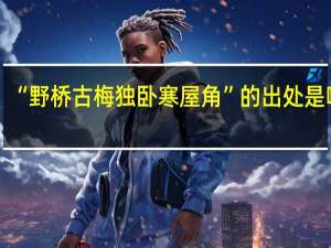 “野桥古梅独卧寒屋角”的出处是哪里