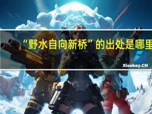 “野水自向新桥”的出处是哪里