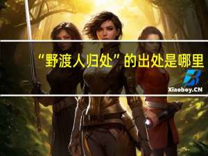 “野渡人归处”的出处是哪里
