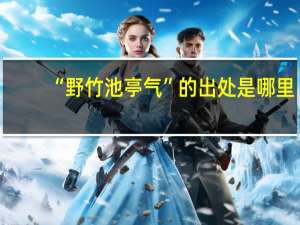 “野竹池亭气”的出处是哪里