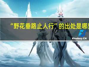 “野花垂路止人行”的出处是哪里