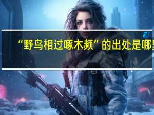 “野鸟相过啄木频”的出处是哪里