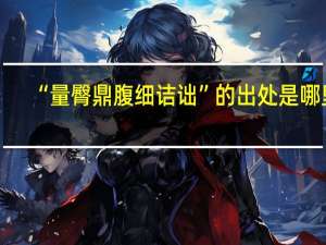 “量臀鼎腹细诘诎”的出处是哪里