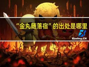 “金丸随落宿”的出处是哪里