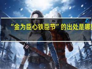 “金为臣心铁臣节”的出处是哪里