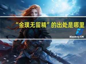 “金璞无留精”的出处是哪里