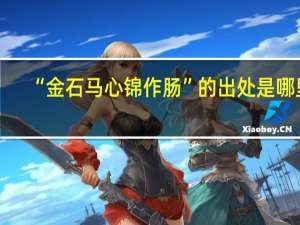 “金石马心锦作肠”的出处是哪里