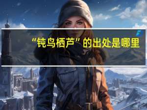 “钝鸟栖芦”的出处是哪里