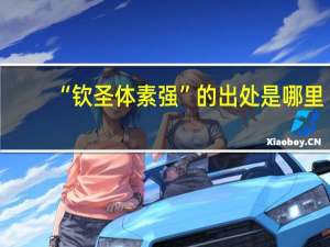 “钦圣体素强”的出处是哪里