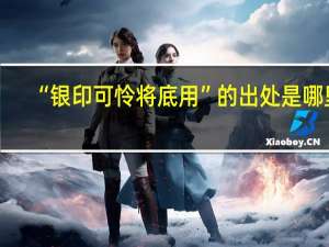 “银印可怜将底用”的出处是哪里