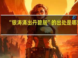 “银涛涌出丹碧居”的出处是哪里