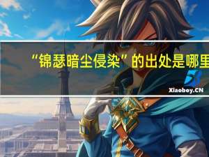 “锦瑟暗尘侵染”的出处是哪里