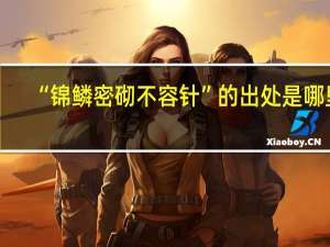 “锦鳞密砌不容针”的出处是哪里
