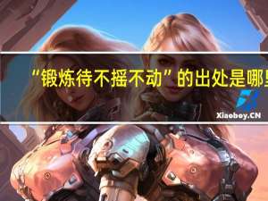 “锻炼待不摇不动”的出处是哪里