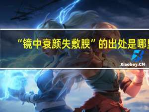 “镜中衰颜失敷腴”的出处是哪里