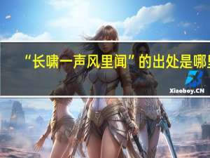 “长啸一声风里闻”的出处是哪里