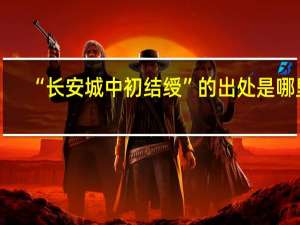 “长安城中初结绶”的出处是哪里