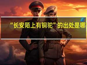“长安陌上有铜驼”的出处是哪里