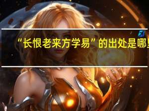 “长恨老来方学易”的出处是哪里