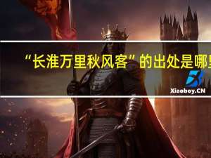 “长淮万里秋风客”的出处是哪里