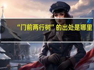 “门前两行树”的出处是哪里